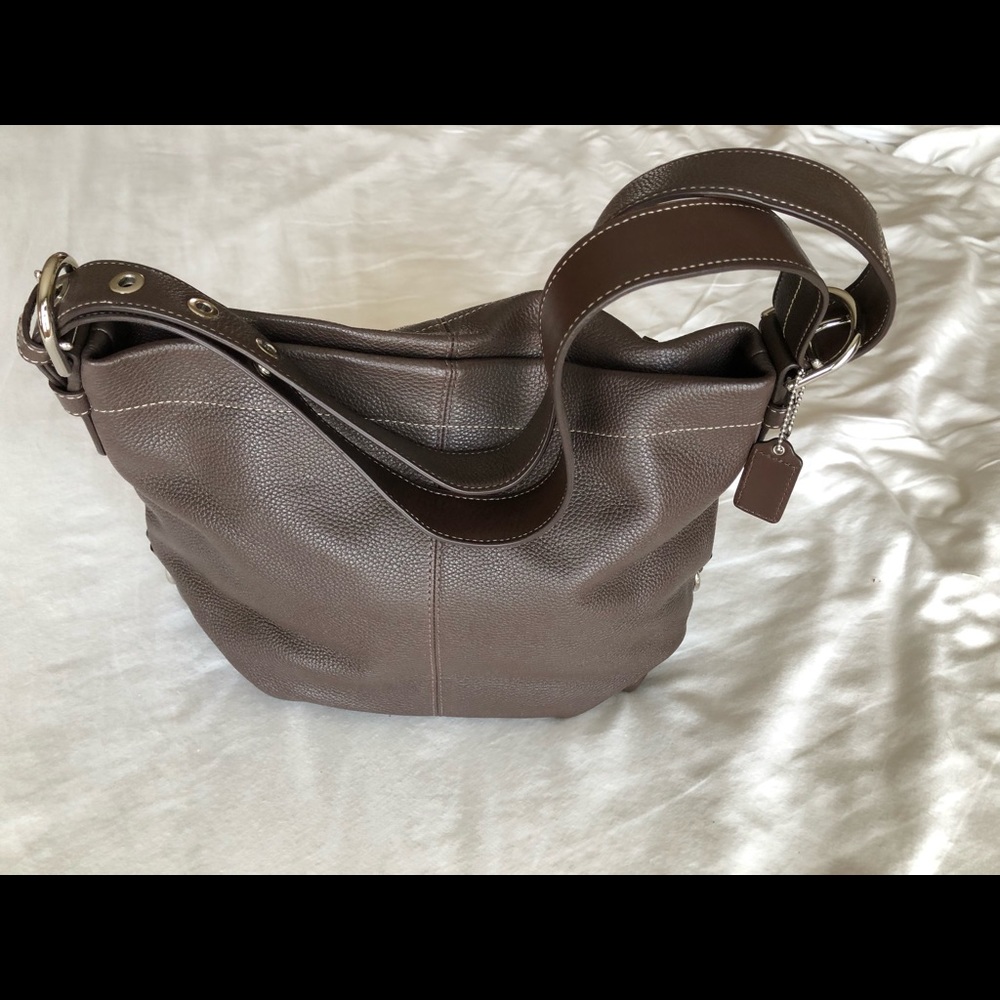 Coach Women's Dark Brown Leather Shoulder Bag - Picture 3 of 7